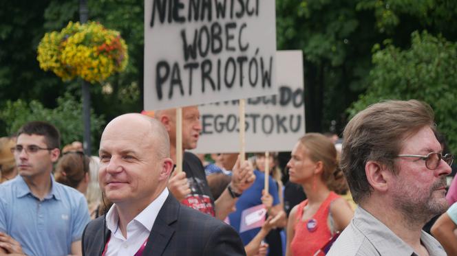 Protest przeciw przemocy w Białymstoku