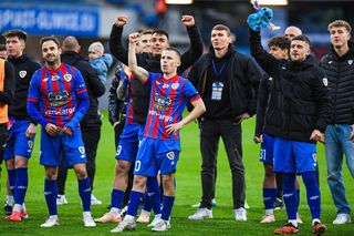  Zadyma na meczu Piast - Górnik