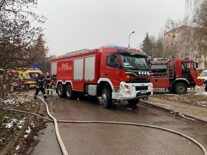 Pożar warzywniaka przy ul. Boenigka w Olsztynie. Dwie osoby zostały poszkodowane [ZDJĘCIA]