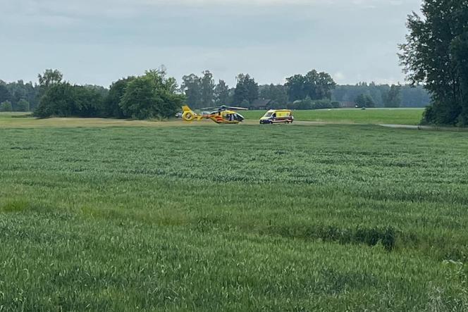 Wypadek w Hołubli w powiecie siedleckim