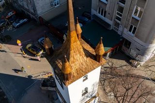 Remont Gołębnika przy ul. Puławskiej 59 w Warszawie