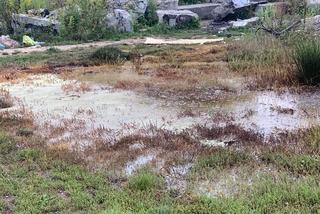 Zrzut nieznanych substancji przy ul. Berensona w Warszawie