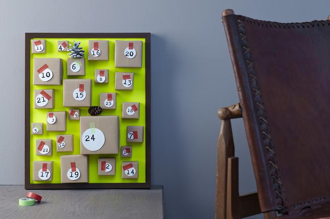 DIY Kalendarz adwentowy  z ramy do zdjęć