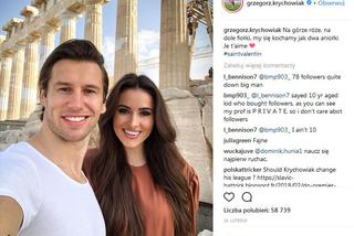 Grzegorz Krychowiak i Celia Jaunat