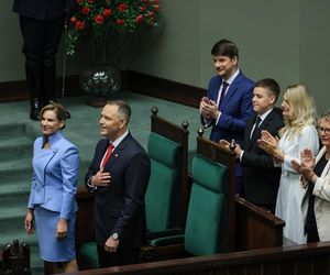 Rodzina Karola Nawrockiego na zaprzysiężeniu 