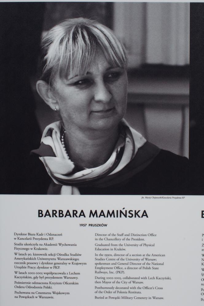 Barbara Mamińska – dyrektor biura kadr i odznaczeń w Kancelarii Prezydenta