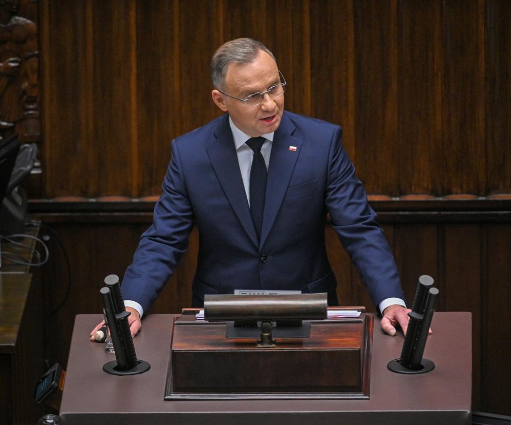 Nowa polityka azylowa. Prezydent Andrzej Duda: To chyba jakaś fatalna pomyłka. Orędzie prezydenta w Sejmie 