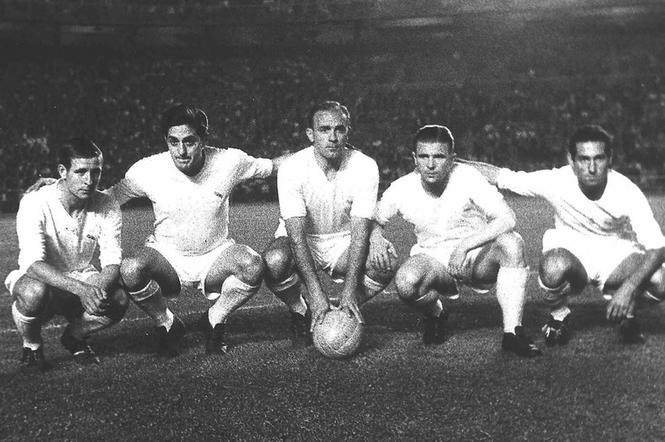 Ferenc Puskas, Alfredo di Stefano, Raymond Kopa, Francisco Gento