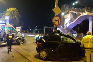 Śmiertelny wypadek w Łodzi. 19-latka roztrzaskała się na słupie [ZDJĘCIA]