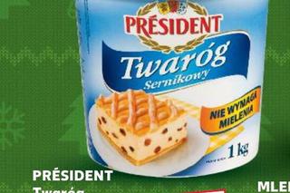 Twaróg sernikowy President w cenie 5,99 zł/1 kg 