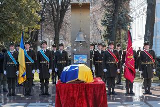 Pogrzeb zabitego przez Rosjan ukraińskiego żołnierza