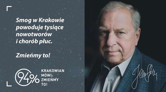 "W Krakowie na Brackiej mieszka smog". Gwiazdy w kampanii "94 procent" [GALERIA]