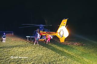 Koszmarny wypadek w czasie naprawy zbiornika CO pod Suchą Beskidzką! Mężczyzna poparzony wskutek wybuchu [ZDJĘCIA]