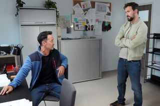 Barwy szczęścia odc. 3067. Mariusz (Rafał Cieszyński), Marcin Kodur (Oskar Stoczyński) 