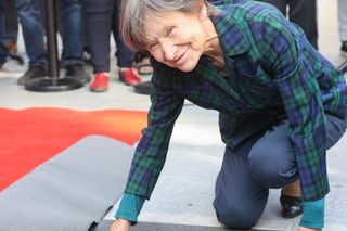 Jadwiga Jankowska-Cieślak odsłoniła swoją gwiazdę na Piotrkowskiej. To ogromny zaszczyt 