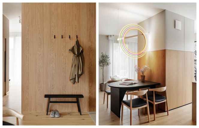 Światło, drewno i cisza - gdy wnętrze staje się azylem. Apartament Japandi autorstwa Jana Sikory