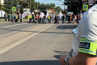 Protest hutników w Rudzie Śląskiej.  Nie dla stali ze wschodu