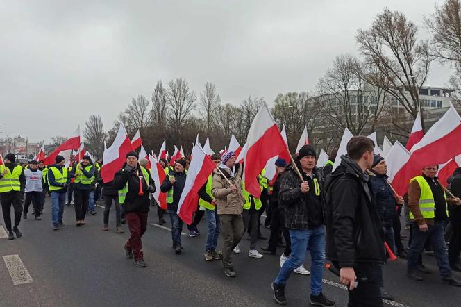 Protest rolników w woj. lubelskim. Rolnicy w Lublinie rozpoczęli przemarsz. Mamy zdjęcia!