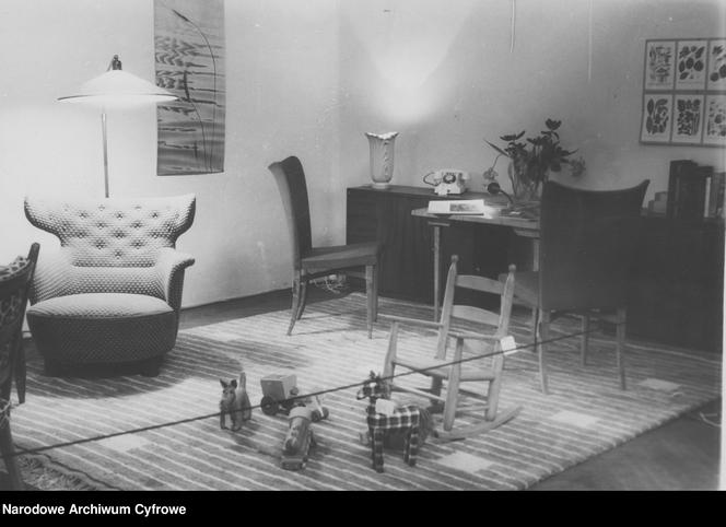 Przedwojenne mieszkanie: Wystawa szwedzkiej sztuki użytkowej w Instytucie Propagandy Sztuki, Kraków, 1938 r.