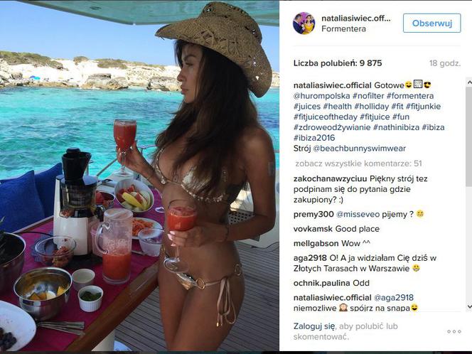 Natalia Siwiec, wakacje gwiazd
