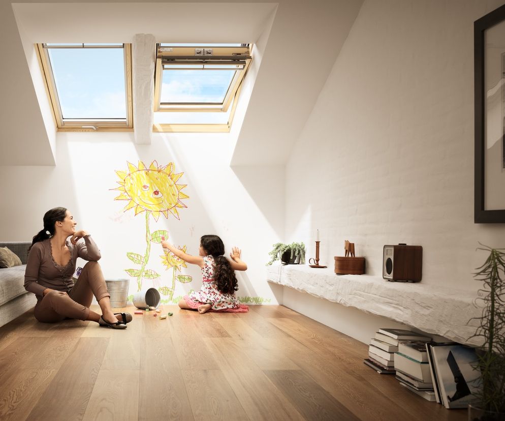 Okno dachowe obrotowe - Velux