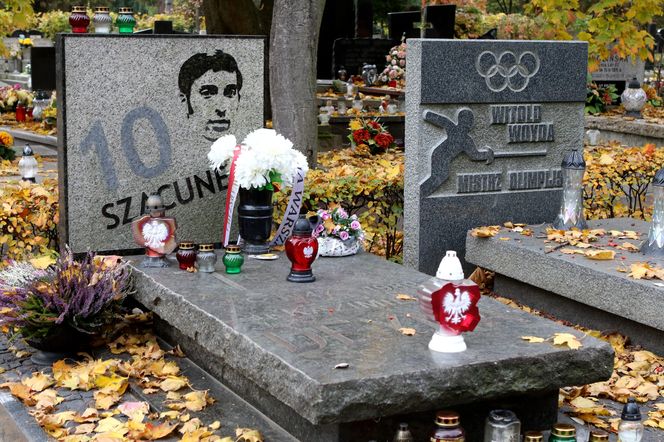 Groby Kazimierza Deyny i Witolda Woydy na Cmentarzu Wojskowym na Powązkach