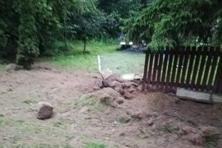 Podkarpackie. BMW wypadło z drogi [ZDJĘCIA]