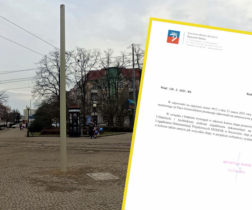 łup będzie szpecił piękny plac w centrum Szczecina. Miasto nie potrafi połączyć bezpieczeństwa z estetyką