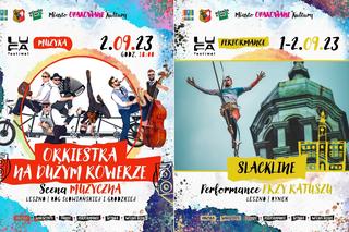 Slackline przy ratuszu i koncert na dużym rowerze! Poznaliśmy kolejne atrakcje festiwalu LUFA w Lesznie