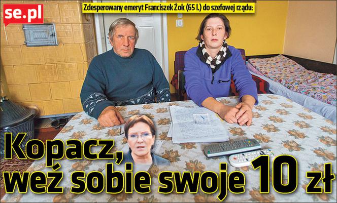 Kopacz weź sobie swoje 10 zł