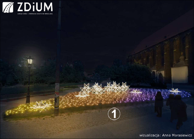 Świąteczne iluminacje na wrocławskich ulicach