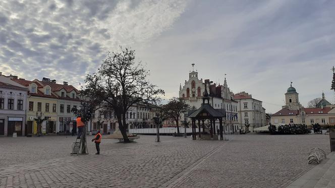 Rozbierają choinkę w Rzeszowie ! Zobacz jak