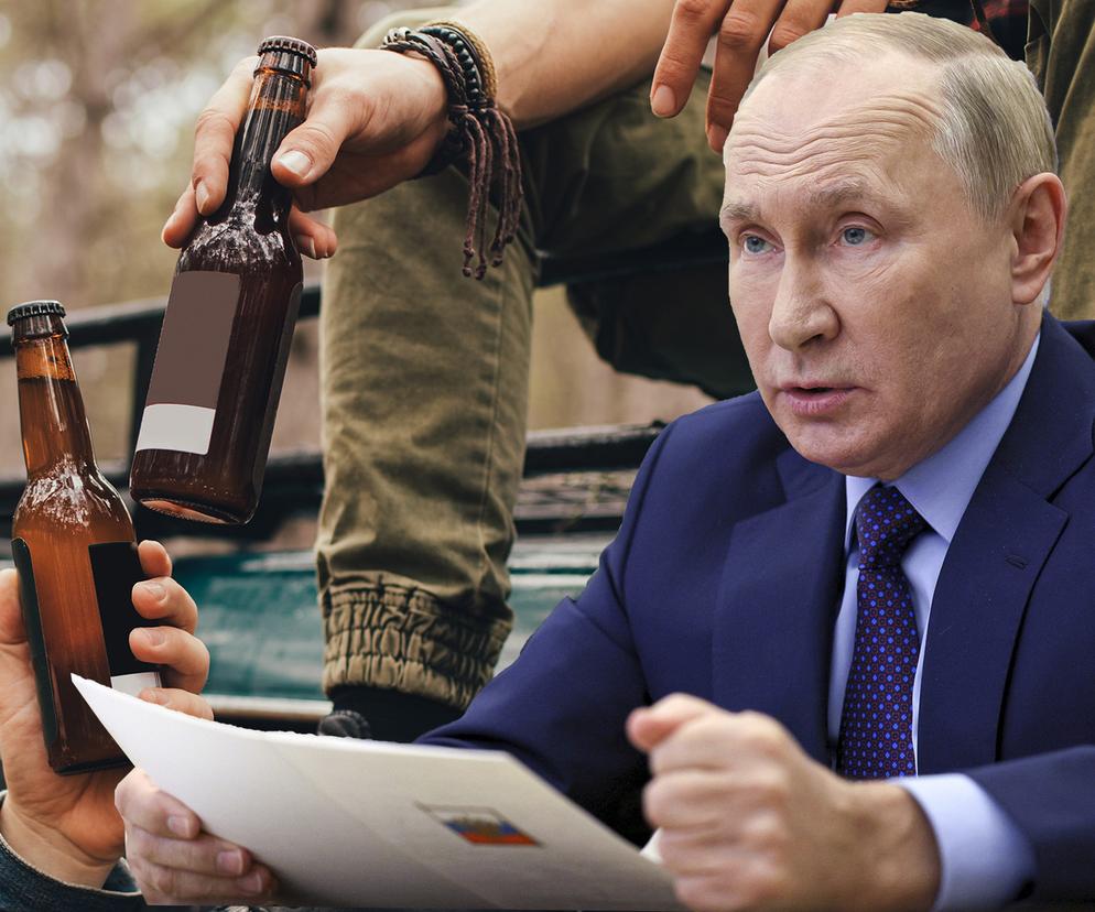 Putina martwi pijaństwo jego ludzi. Piją na umór, bełkoczą, znikają. Putin idzie z nimi na wojnę