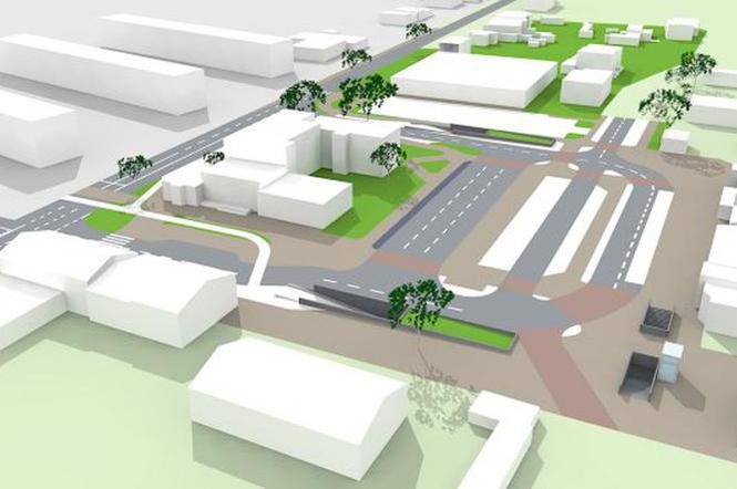 Węzeł integracyjny to przede wszystkim podziemny parking na 140 samochodów i nowa ścieżka rowerowa.