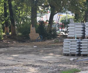 Rewitalizacja parku Bronowickiego w lublinie - postęp prac na koniec lipca 2025