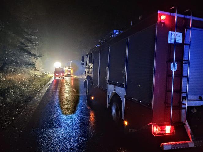 Tragiczny wypadek pod Świeciem. Auto 31-latka stanęło w płomieniach! Mężczyzna nie miał szans