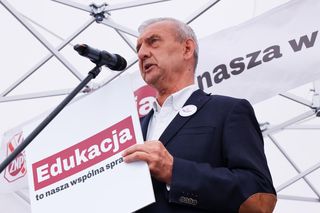 Protest nauczycieli w Warszawie (1.09.2025)