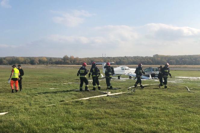 Ćwiczenia służb ratowniczych na lotnisku Katowice-Muchowiec