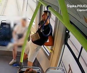 Częstochowa: Bez powodu zaatakował pasażera tramwaju. Jest nagranie 