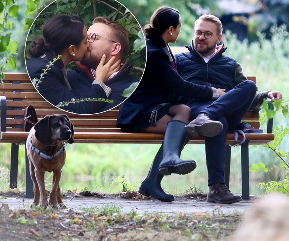 Jacek Ozdoba odpoczywa z żoną po ślubie