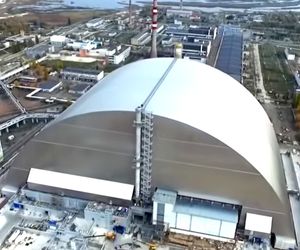 Czarnobyl - sarkofag elektrowni jądrowej w Czarnobylu gotowy