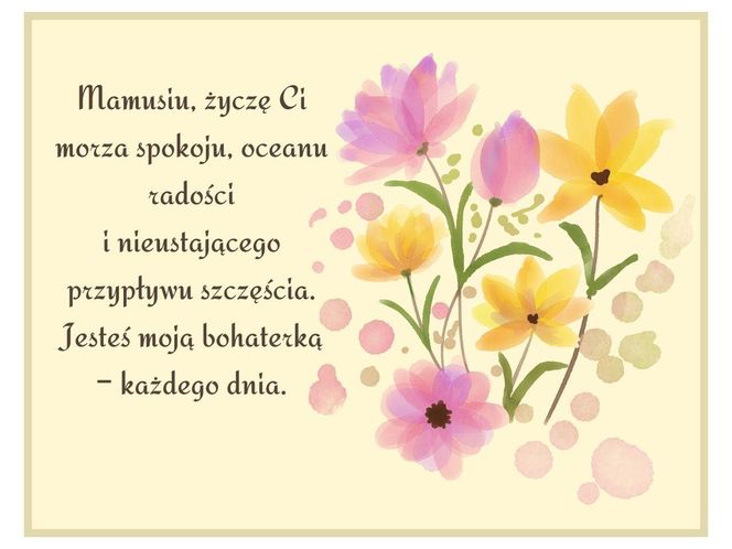 Dzień mamy życzenia