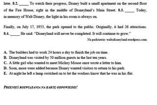 Egzamin ósmoklasisty 2019- język angielski arkusz