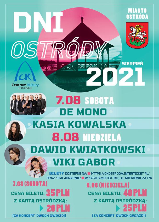 Dni Ostródy 2021 plakat1