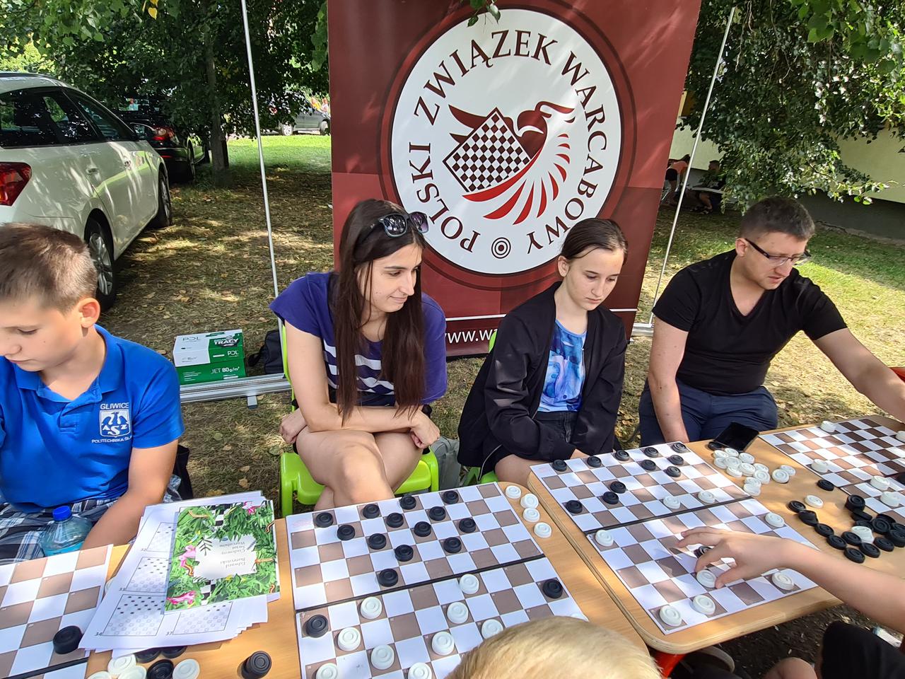 Piknik warcabowy w Warszawie