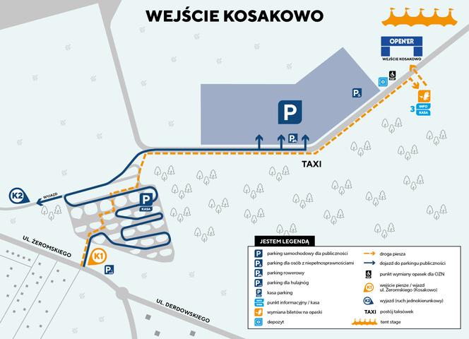 Parking na Open'er Festiwal