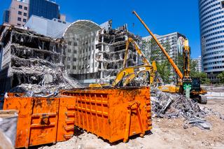 Rozbiórka Atrium International w Warszawie
