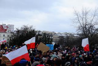 Protest antyszczepionkowców w Lublinie. Początek był przerażający