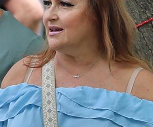 Katarzyna Skrzynecka. Zabrała rodzinę na targ śniadaniowy w kusych szortach