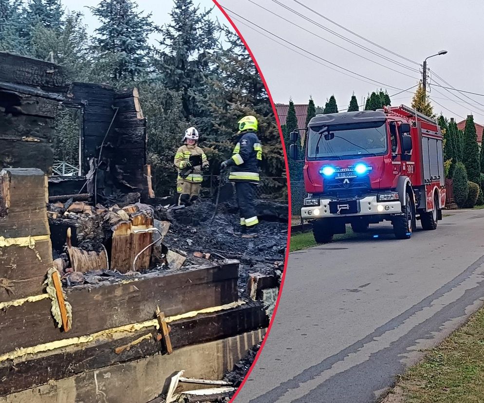 Tragiczny pożar drewnianego domu pod Terespolem. Nie żyje ojciec i syn
